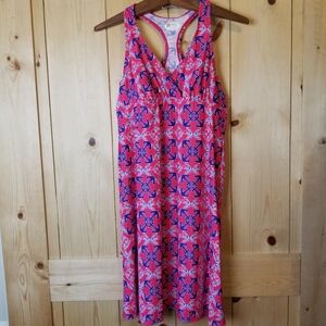 Spunk Wear Nautical Anchor Design Sleeveless Racerback Athletic Swim Dress